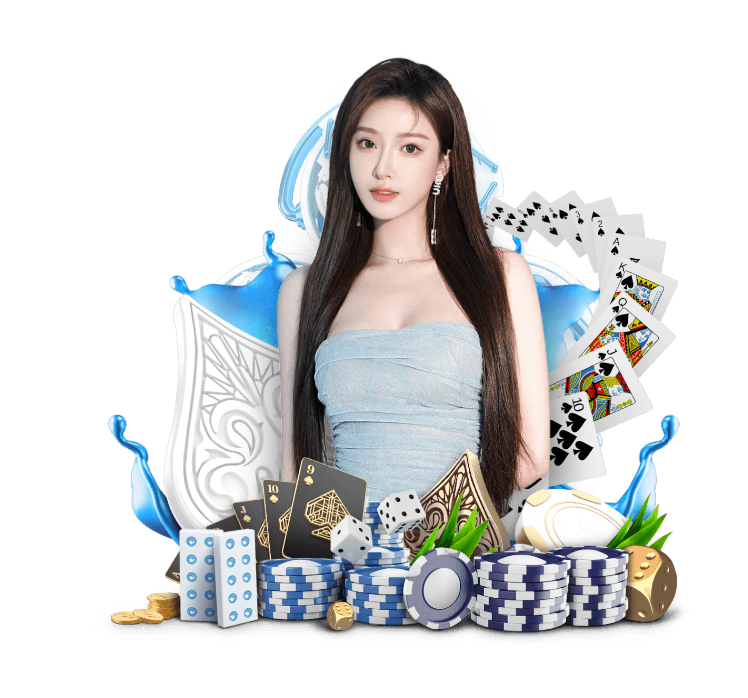 Pretty Gaming live dealer studio with multi-camera setup on ninja slot77 mobile